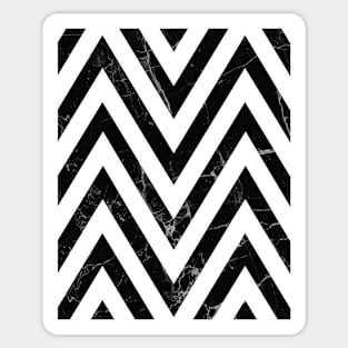 Chevron print, Abstract art, Modern art, Fashion, Geometric, Marble print Sticker